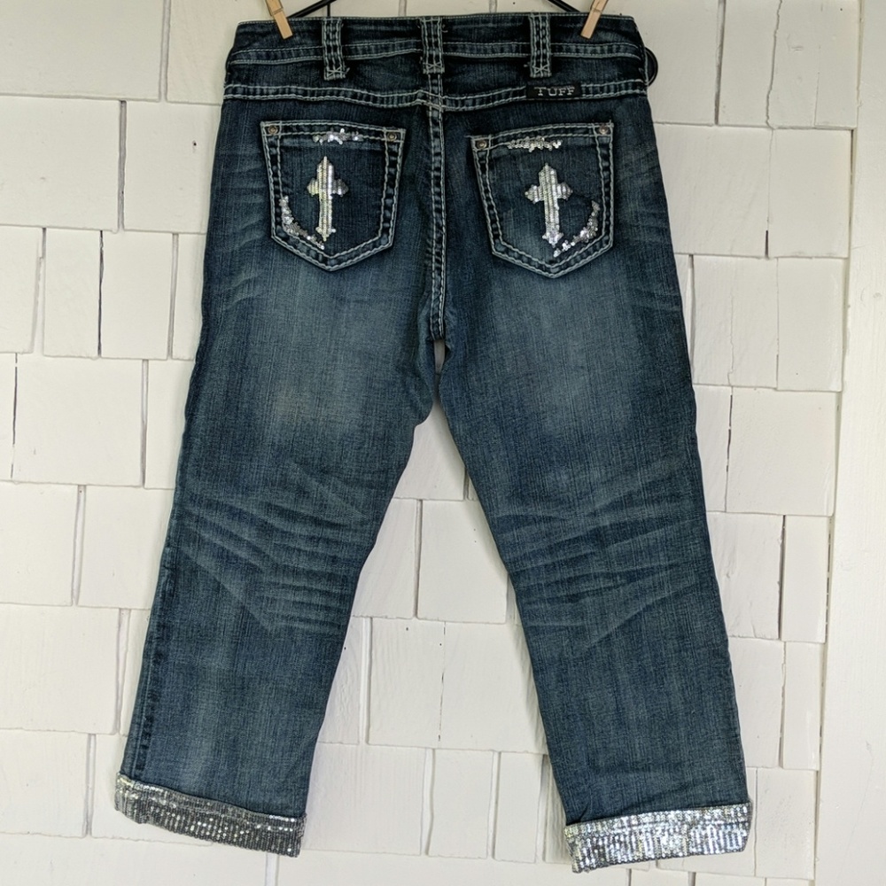 Cowgirl Tuff Crosses Skimmer Jeans